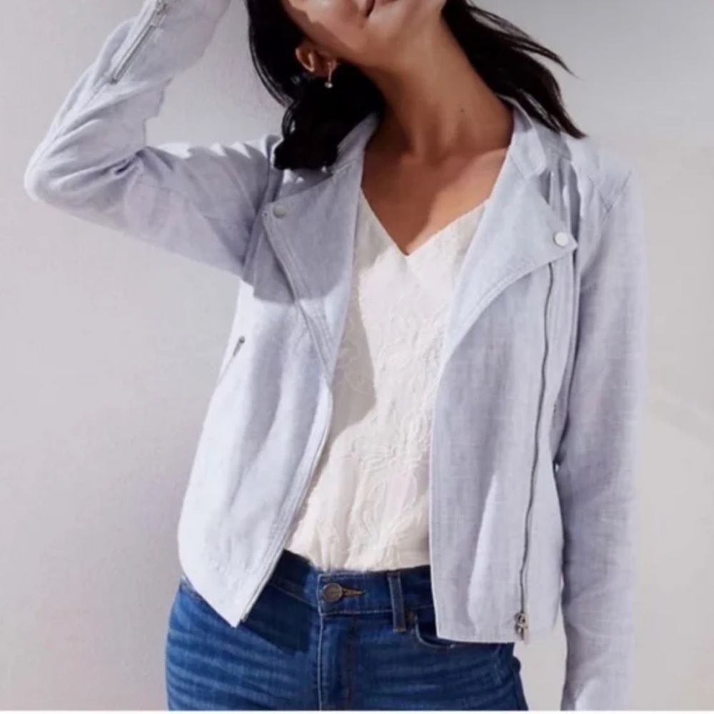 LOFT Soft Gray Suit Jacket